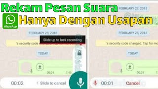 Cara Rekam Pesan Suara di WhatsApp Tanpa Harus Menahan Tombol [upl. by Jelks]