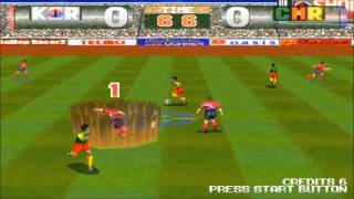 테크모 월드컵 98 각 나라별 모든 기술 Tecmo world cup 98 all skill gameplay [upl. by Macswan449]