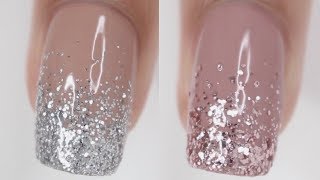 DOs amp DONTs Glitter Gradient Nails  how to do glitter gradient nails [upl. by Nahtad]