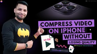 How to Compress video on iPhone for free 2023 Wondershare Anismall for iOS Review amp Tutorial [upl. by Notnarb]