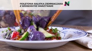 Sałatka z fioletowymi ziemniakami  Noizz Food [upl. by Notlok]