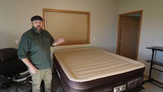 Englander Air Mattress wBuilt in Pump double height [upl. by Aliam]