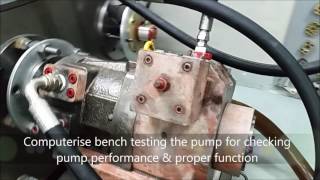 OILGEAR HYDRAULIC PISTON PUMP TESTING AFTER SERVICING  2015 [upl. by Cornelie765]