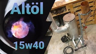 Umbau Wamsler Ã–lofen zum AltÃ¶lbrenner Waste Oil Burner DiY [upl. by Mickey]