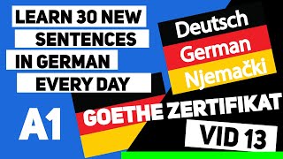 30 neue Sätze jeden Tag auf Deutsch  30 new sentences every day in German Vid 13  Learn German [upl. by Fiona]