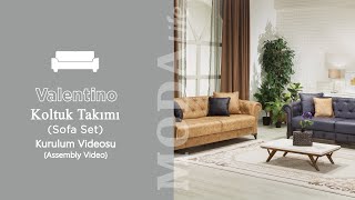 Valentino Koltuk Takımı Kurulum Videosu Valentino Sofa Set Assembly [upl. by Ahseuqram]