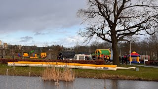 Nieuwjaarsduik Watertorenpark Hengelo 1 Januari 2024 [upl. by Ondine869]