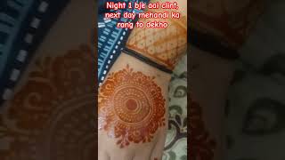 Night m 1 bje mehandi lgai YouTube shorts  mandala design [upl. by Monroe829]