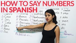 Learn how to say numbers in Spanish [upl. by Notsrik]