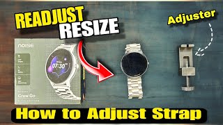 How to Adjust Resize Metal Smartwatch Strap with Link Adjuster✅  smartwatch bestsmartwatch [upl. by Tertias843]