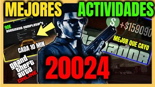 😎5 ACTIVIDADES que HACER EN GTA 5 ONLINE PARA GANAR MUCHO DINERO MILLONES ESTA SEMANA 20024 PS4 [upl. by Devon12]