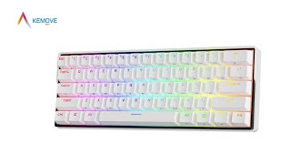 Kemove Snowfox DK61 60 Mechanical Keyboard [upl. by Nwahsit]