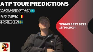 Tennis Picks 15102024  AlmatyAntwerp amp Stockholm  ATP Tour Predictions sports tennis betting [upl. by Briggs]