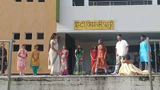 Hindi diwas skit and dance performance genesis school Polaris madinaguda 20232024 [upl. by Arytal985]