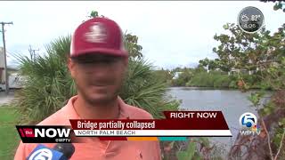 US 1 bridge partially collapses in North Palm Beach [upl. by Nette]