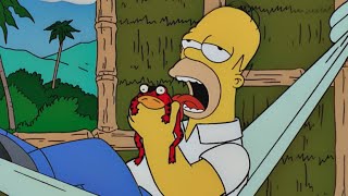 The Simpsons S11E15  Homer Licking Poison Frog And Hallucinates  Check Description ⬇️ [upl. by Yelsa]