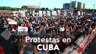 Protestas en Cuba [upl. by Eenyaj]