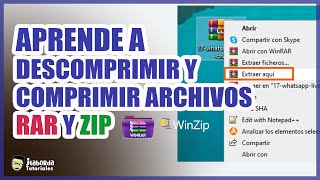 💡APRENDE A DESCOMPRIMIR Y COMPRIMIR 📂ARCHIVOS RAR Y ZIP [upl. by Eterg]