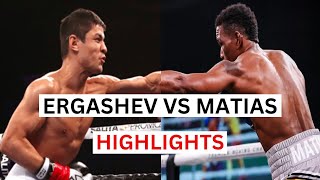 Subriel Matias vs Shohjahon Ergashev Highlights amp Knockouts [upl. by Dearborn982]