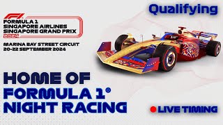 F1 Singapore Grand Prix 2024  Qualifying  Live Timing amp Commentary [upl. by Sima]