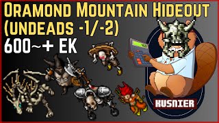 Oramond Mountain Hideout Undeads 12  600 Knight  Tibia [upl. by Nemsaj]