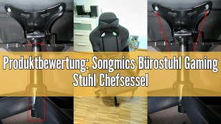 Produktbewertung Songmics Bürostuhl Gaming Stuhl Chefsessel ergonomisch mit Verstellbare Armlehnen [upl. by Carole603]