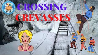 Falling on the Icewall  crossing crevasses [upl. by Nihhi]