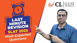 SLAT 2025 Last Minute Revision  Most Expected Questions  How to Score 1212 in GK [upl. by Korb]