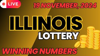 Illinois Midday Lottery Results For  19 Nov 2024  Pick 3  Pick 4  Powerball  Mega Millions [upl. by Eninnaj]