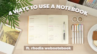 4 Ways to Use a Rhodia Notebook 📓 Students Artists and More [upl. by Barthold]