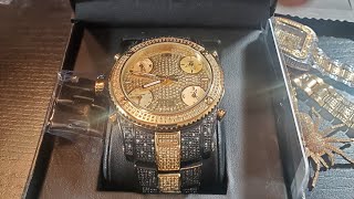 JBW Jet Setter review 234 earth diamonds in watch [upl. by Zadoc]