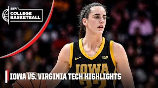 44 PTS for Caitlin Clark 😤 Iowa Hawkeyes vs Virginia Tech Hokies  Full Game Highlights [upl. by Howzell410]