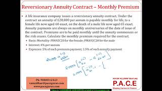 Reversionary Annuity Joint Life Contingent Payment [upl. by Ave28]