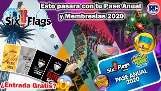 Esto pasara con tu PASE ANUAL y MEMBRESíA de SIX FLAGS MÉXICO 2020 en la Re Apertura [upl. by Htomit]