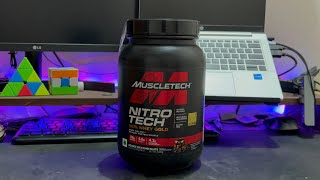 MuscleTech NitroTech 100 Whey Gold Dulce de Leche amp Churro [upl. by Rutledge]