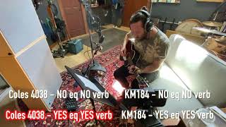 Coles 4038 vs Neumann KM184 Pair on Acoustic Guitar [upl. by Nylrehc]