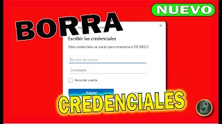 ✅ Cómo ELIMINAR las CREDENCIALES RDP Protocolo de escritorio remoto guardadas en Windows 11 y 10 K [upl. by Kcirdneked]