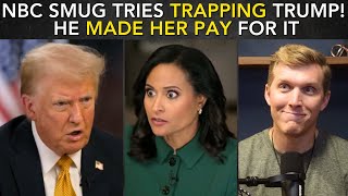 NBC Smug Kristen Welker Tries TRAPPING Trump He DESTROYS Her For It [upl. by Halpern]