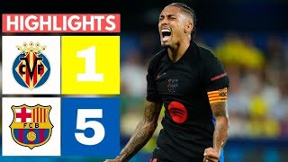 Barcelona vs Villarreal 5  1  Highlights amp All Goals LaLiga 202425 [upl. by Nesnej]