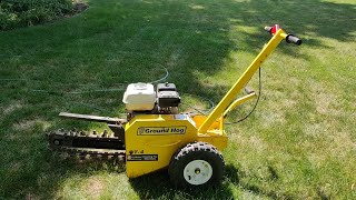 18quot Home Depot Trencher Rental Ground Hog T4 [upl. by Howell94]