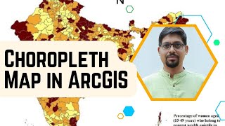 How to prepare choropleth map in ArcGIS II Thematic mapping in ArcGIS [upl. by Ahsaercal]