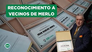 RECONOCIMIENTO a VECINOS de MERLO [upl. by Eladal]