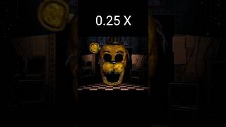 FNaF 2  Withered Golden Freddy Jumpscare 025x  2x speed [upl. by Amato766]