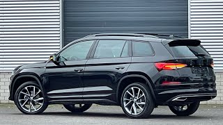 Skoda NEW Kodiaq 2022 Sportline in 4K Black Magic Metal 20 Inch Vega Walk around amp detail inside [upl. by Flann622]