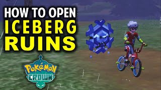 How to Reach amp Open the Iceberg Ruins in Snowslide Slope  Pokemon Sword amp Shield Crown Tundra [upl. by Hebner]