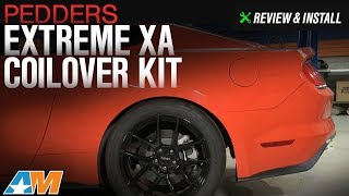 20152017 Mustang Pedders Extreme XA Coilover Kit Review amp Install [upl. by Nitsirt]