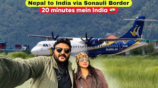 Our first Buddha Air Journey Experience  20 minutes mein Pokhara to India  Nepal Domestic flight [upl. by Cosme]