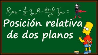 Posiciones relativas dos planos [upl. by Alletnahs]