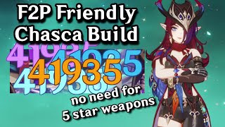 F2P Chasca Build FIRST EVER MultiElement DPS  Genshin Impact [upl. by Enrahs598]