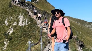 Stoos Ridge hike the most famous hike in Switzerland 🇨🇭 [upl. by Ycats]